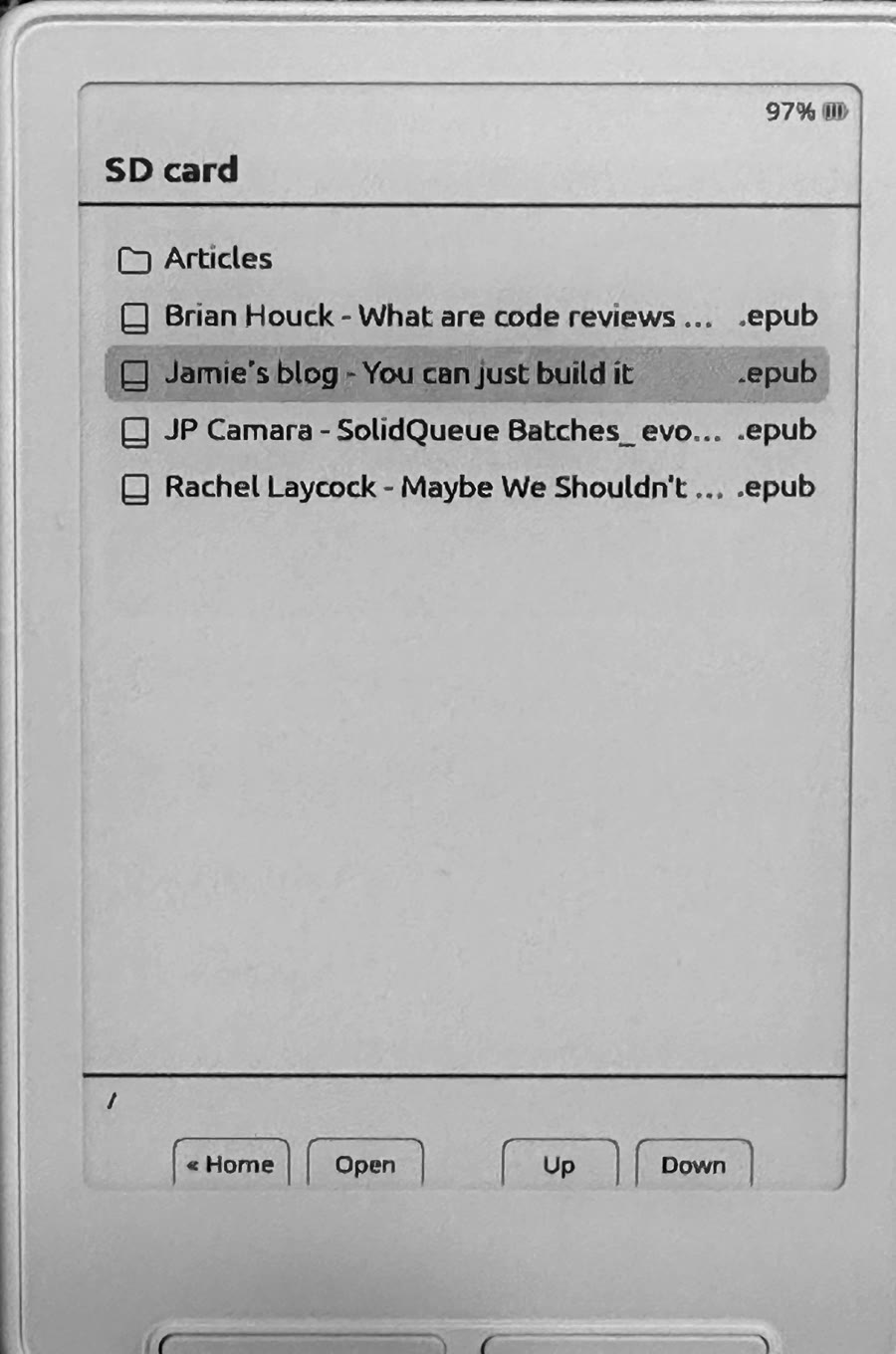 Screenshot of Readwise → x3